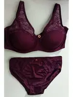 Toparlayıcı Sütyen Takım Le Jardin Christine 5035 Mürdüm görsel 4