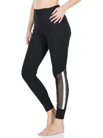 Derya Kurşun Transparan Detaylı Kadın Tayt Derya Kurşun 0605