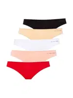 Us Polo 67006 5'li Kıl Lastikli Slip Siyah-Beyaz-Ten-Somon-Kırmızı