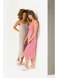 Yeni İnci Uzun Askılı Gecelik Pijama Yeni İnci BPJ1716