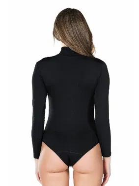 Derya Kurşun Uzun Kol Boğazlı Çıtçıtlı Kadın Body Derya Kurşun 322 - Alternatif Görünüm