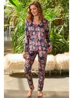 Gömlek ve Pantolon Pijama Takım Anıl 9729 Lacivert