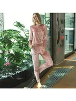 Uzun Kol Sweatshirt Pantolon Takım Anıl 9665 Somon farklı açı