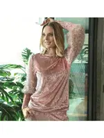 Uzun Kol Sweatshirt Pantolon Takım Anıl 9665 Somon görsel 4