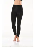 Yüksek Bel Parlak Disco Tayt Derya Kurşun 0595 Siyah görsel 4