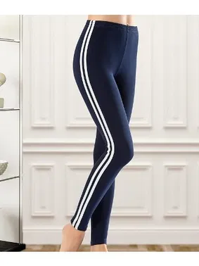 Derya Kurşun Yüksek Bel Şeritli Kadın Tayt Derya Kurşun 0531