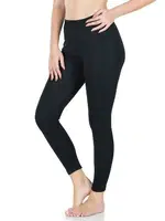 Yüksek Bel Uzun Battal Kadın Tayt Derya Kurşun 410B Siyah farklı açı