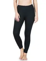 Yüksek Bel Uzun Battal Kadın Tayt Derya Kurşun 410B Siyah görsel 4