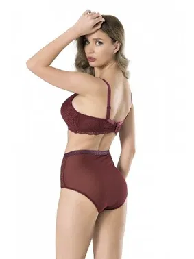 Fabony Dantelli Yumuşak Soft Cup Sütyen Takım Fabony 4000 - Alternatif Görünüm