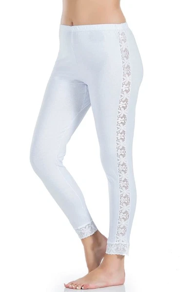 Dantel Şeritli Uzun Kadın Tayt Derya Kurşun 416