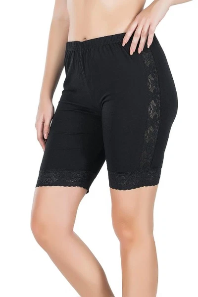 Dantelli Uzun Kadın Şort Derya Kurşun 418