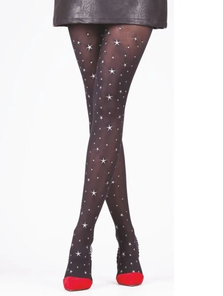 Daymod Star Baskılı Mycro Bayan Külotlu Çorap D1115001