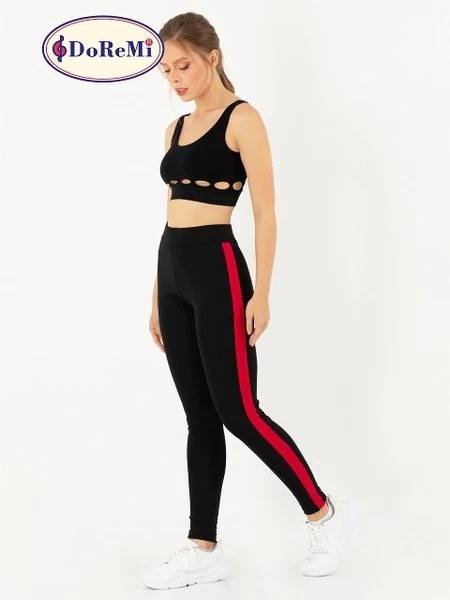 Active Sportive Kalın Çizgili Tayt DoReMi 002-000870