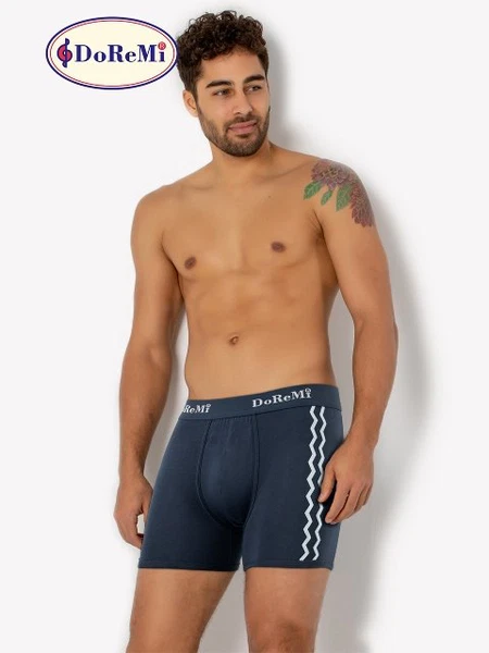 DoReMi Lacivert Çizgili Erkek Boxer