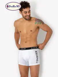 Conquar DoReMi Erkek Boxer Beyaz