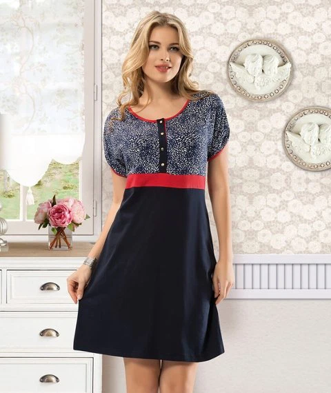 Düğmeli Kadın Tunik Derya Kurşun 927