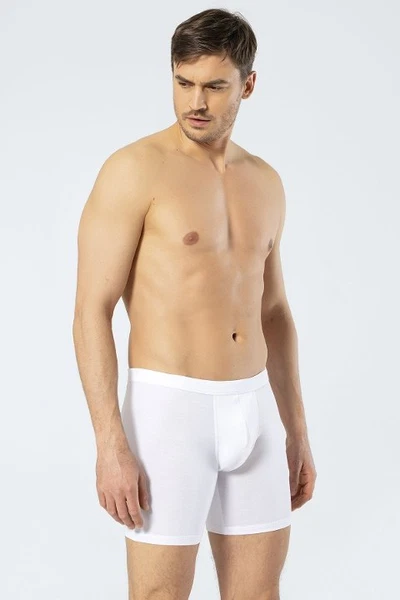 Erkek Likralı Uzun Boxer Bel Bantlı Cacharel 1336/BEYAZ