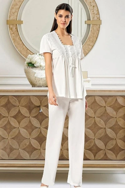 Hamile Lohusa 3lü Pijama Gecelik Takım XSES 4700