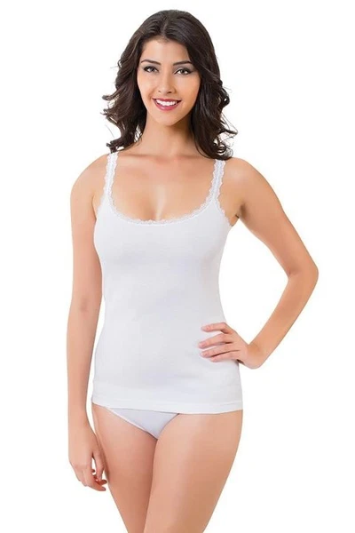 Bayan ince Askılı Dantelli Ribana Atlet Öztaş A2048