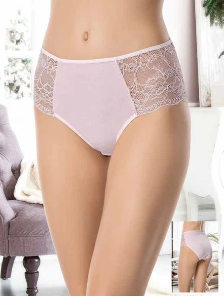 Pembe Dantelli Yüksek Bel Külot Mammabra Godewo MB3007