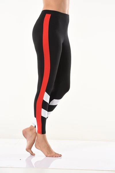 Şeritli Kadın Tayt Derya Kurşun 0588