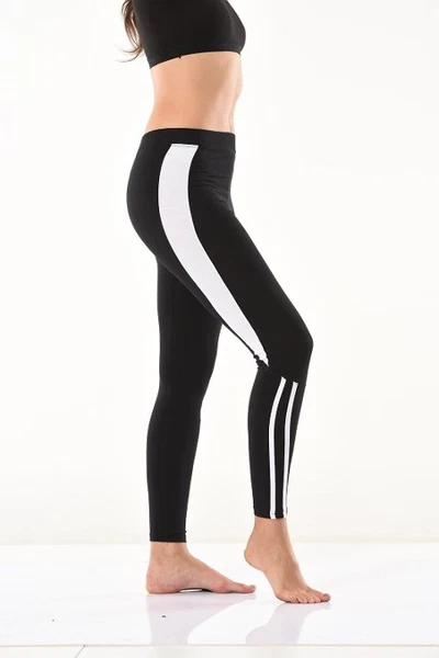 Şeritli Kadın Tayt Derya Kurşun 0591