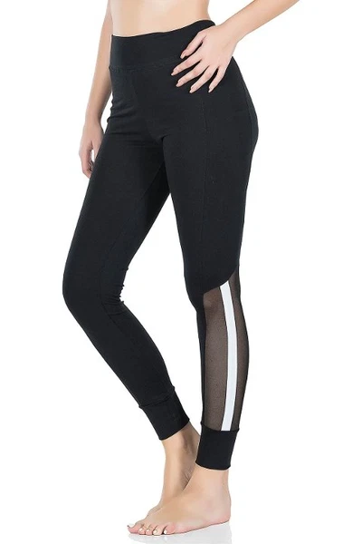 Transparan Detaylı Kadın Tayt Derya Kurşun 0605