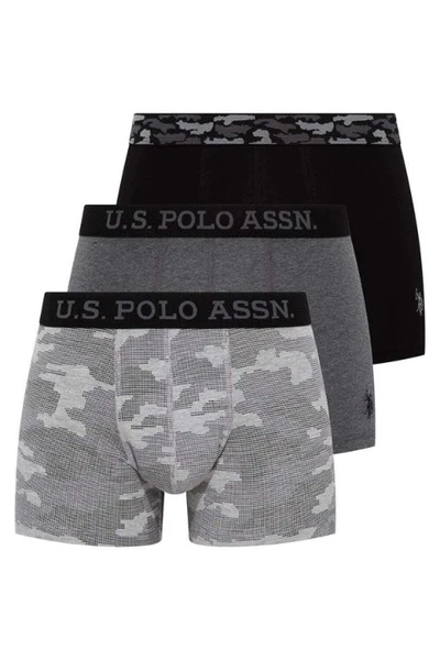 Kamuflaj Baskılı 3lü Kısa Paça Boxer U.S. Polo Assn. 80300