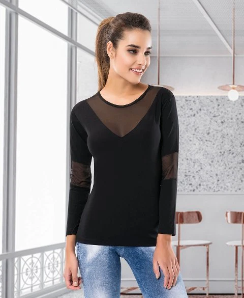 Uzun Kol Kadın Body Derya Kurşun 124