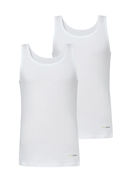 2li Paket Erkek Atlet Tender Cotton Beyaz BlackSpade 9678