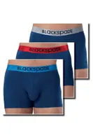 3lü Erkek Boxer Paket Modern Basics BlackSpade 9470  Mavi detay görünüm