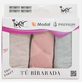 İMER 3ü Birada Premium Modal Slip Külot İmer 4500 - Alternatif Görünüm