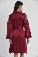 6lı Gelin Çeyiz Seti Saten Çeyiz Takım Pierre Cardin 6955 Bordo görsel 26