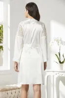 6lı Gelin Çeyiz Seti Saten Çeyiz Takım Pierre Cardin 6955 Ekru görsel 4