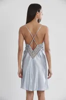 6lı Gelin Çeyiz Seti Saten Çeyiz Takım Pierre Cardin 6955 Mavi görsel 12