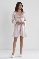 6lı Saten Çeyizlik Takım Set Pierre Cardin 6325 Pudra detay görünüm