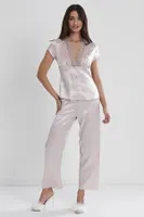 6lı Saten Çeyizlik Takım Set Pierre Cardin 6325 Pudra görsel 5