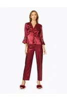 6lı Saten Takım Çeyizlik Pierre Cardin 6025 Bordo görsel 13