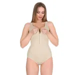 Agraflı Kalın Askılı Çıtçıtlı Badi Korse Form Time 9109 Ten