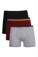 Erkek Penye 3Lü Boxer Akbeniz 40096 Çok Renkli