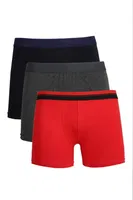 Penye Erkek 3Lü Boxer Akbeniz 40097 Çok Renkli