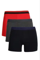 Erkek Penye 3Lü Boxer Akbeniz 40098 Çok Renkli
