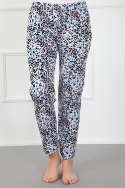 Kadın Leopar Pamuklu Alt Pijama Akbeniz 27437