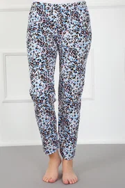 Kadın Leopar Pamuklu Alt Pijama Akbeniz 27437