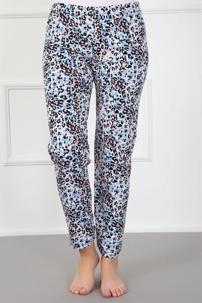 Kadın Leopar Pamuklu Alt Pijama Akbeniz 27437