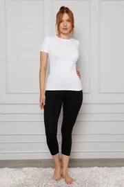 Akbeniz Akbeniz Penye Likralı Diz Altı Tayt 5875P