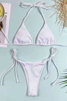 Bağlamalı Bikini Üst Beyaz Angelsin MS41628 Beyaz detay görünüm