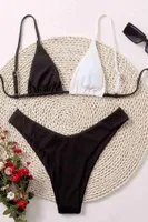 Angelsin Siyah Beyaz Bikini Üst Çok Renkli MS41618 Çok Renkli detay görünüm
