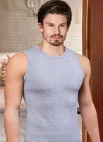 Berrak Likralı Süprem Kolsuz Bisiklet Yaka Atlet 1026 Gri