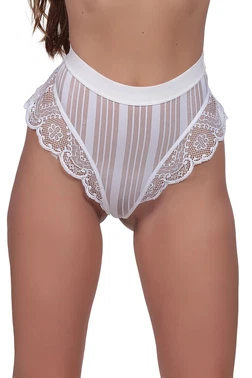 Sistina Beyaz Kadın Çizgili Külot Veronica Sistina K1010